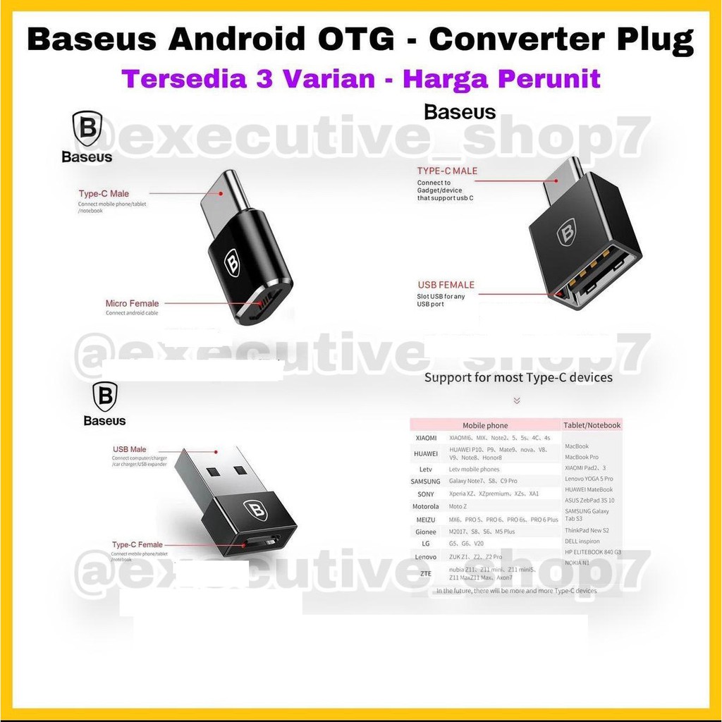 Baseus Android OTG - Converter Plug