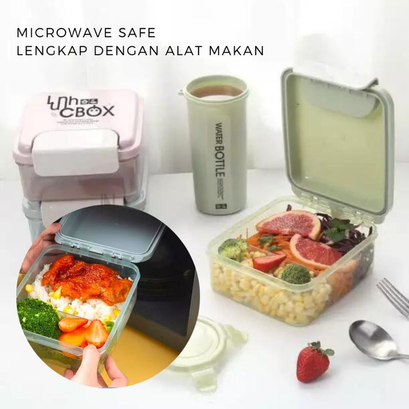 PALING LARISSSSSSSSS LUNCH BOX / KOTAK MAKAN SET By NICESO TEMPAT MAKAN ANAK-ANAK / TEMPAT MAKAN KAN