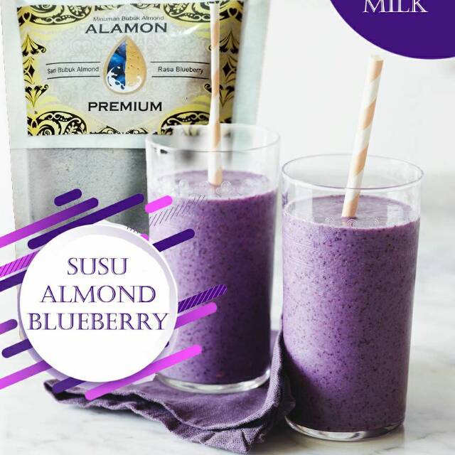 

Susu almond / blueberry / alamond / almond milk / almond / milk / coklat / sehat / susu / mangga