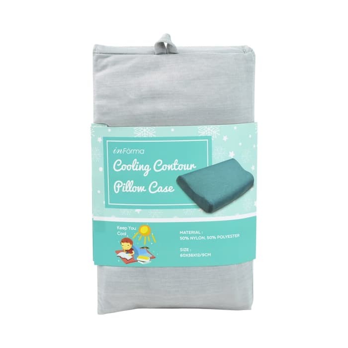 INFORMA - BANTAL COOLING CONTOUR PILLOW CASE GREY bn17