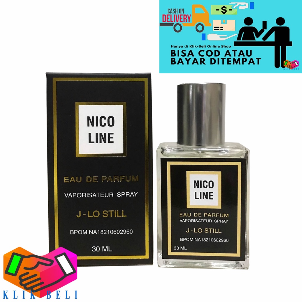 Nicoline Parfum J-Lo Still 30ml Eau De Perfume Wanita Vaporisateur Spray Alcohol / Non-Alkohol