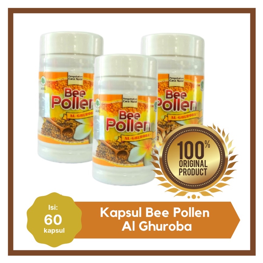 BEE POLLEN KAPSUL AL GHUROBA KAPSUL BEE POLLEN BPOM