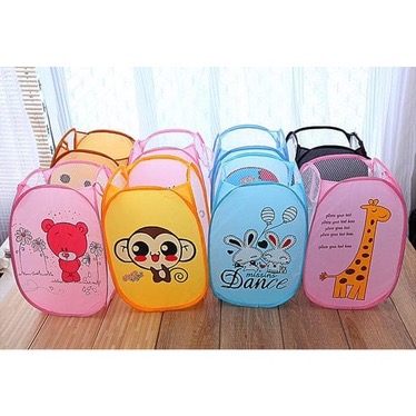 Keranjang Laundry Karakter Lipat Basket Baju Kotor / Keranjang Baju