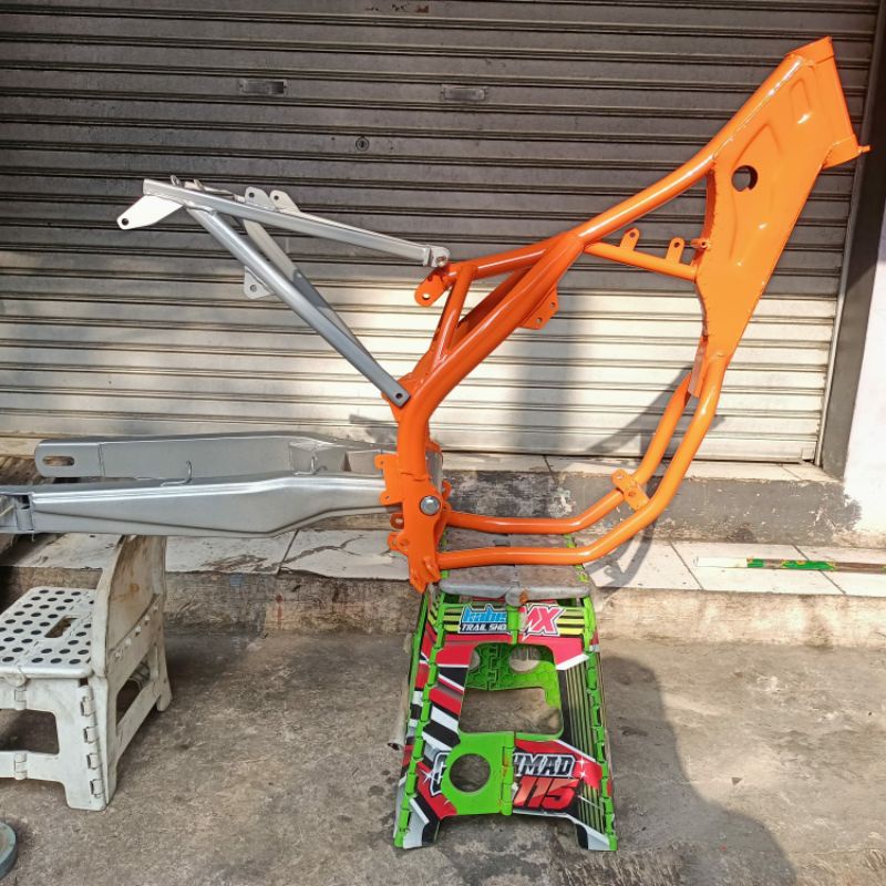 sasis ktm 250 2017 custom berkualitas rangka ktm250 2017 bahan besi tebal pemgelasan co mig