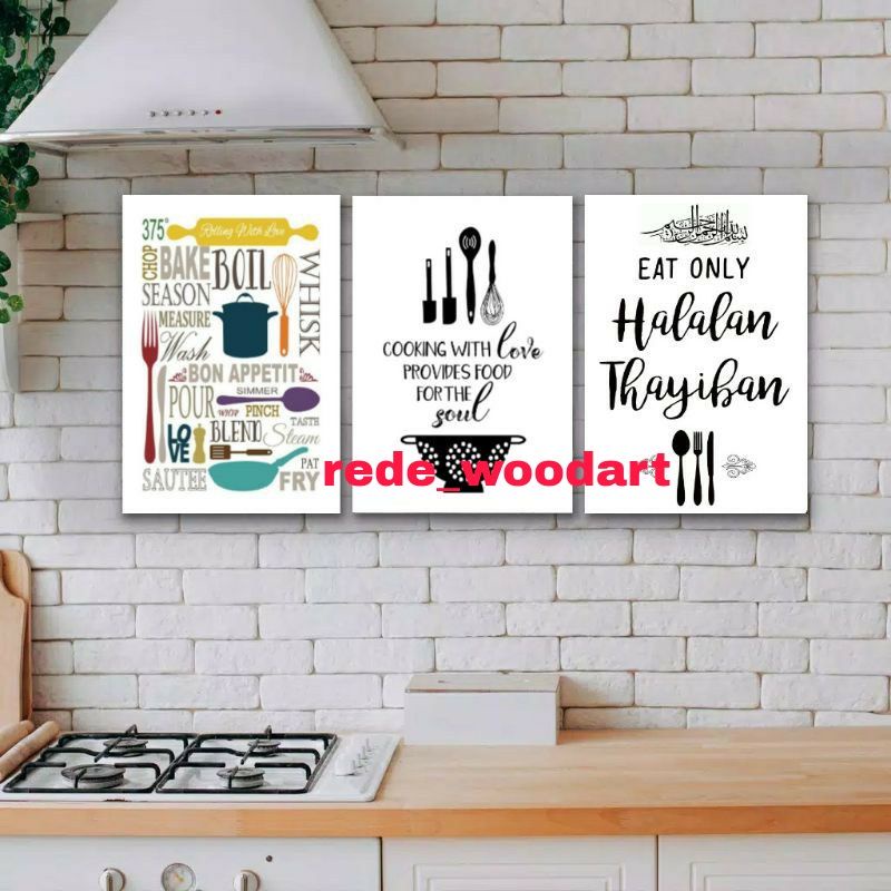 Jual Pajangan Dinding Dapur Hiasan Dinding Rumah Poster Dinding Kayu