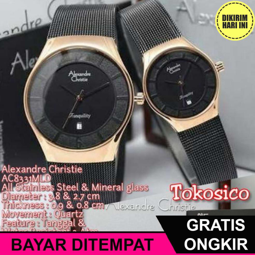 (BAYAR DITEMPAT) OE4023 JAM TANGAN ALEXANDRE CHRISTIE SEPASANG AC 8331 RANTAI PASIR ALEXANDER