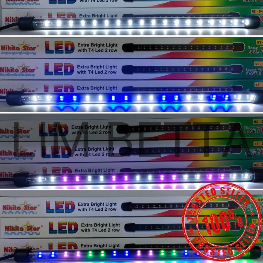 LED T4 D-200 / LAMPU CELUP 2 BARIS NIKITA STAR D-200 / LAMPU AQUARIUM