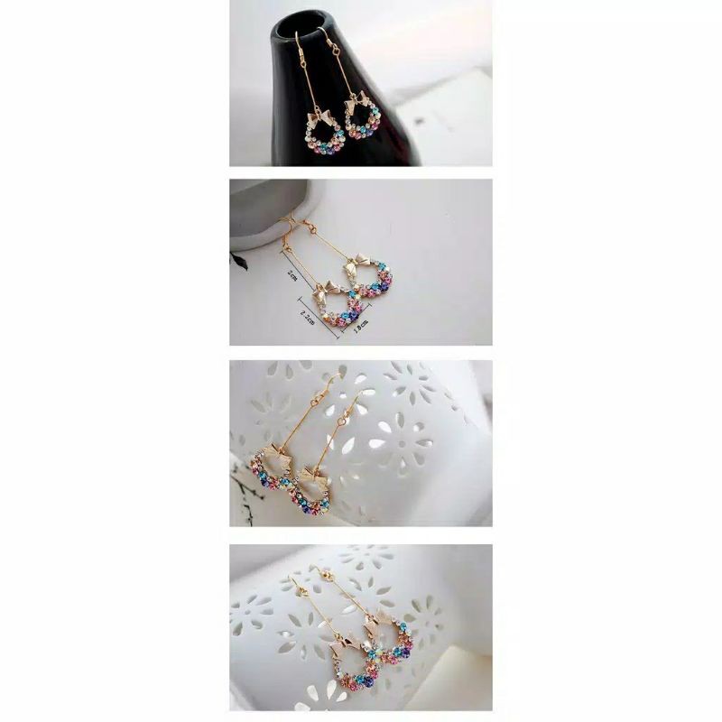 anting gantung model ribbon