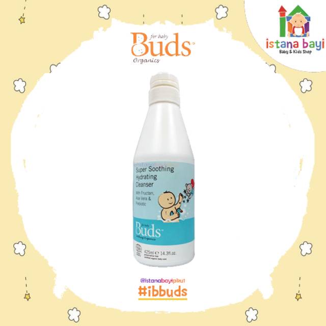 Buds Super Soothing Hydrating Cleanser 425ml - Sabun bayi organic