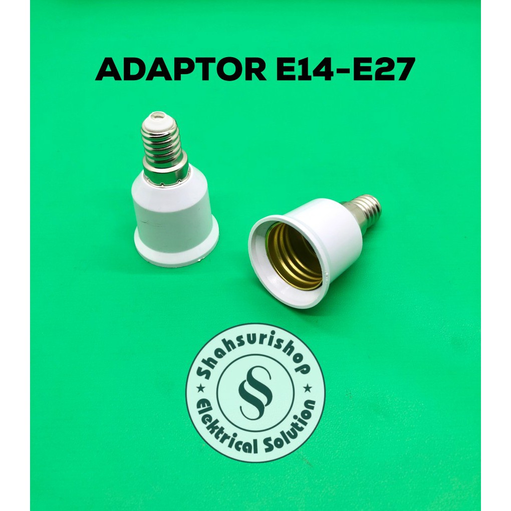 ADAPTOR CONVERTER SAMBUNGAN FITTING E14 ke E27 LAMPU HIAS GANTUNG