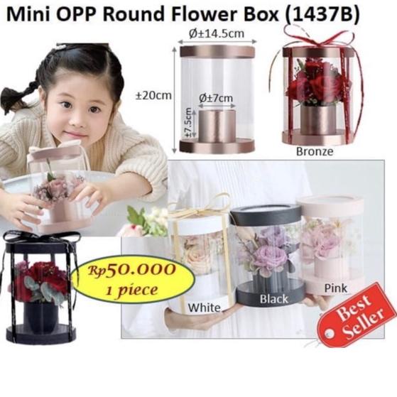 

Ayo Beli ✹ Mini Opp Round Flower Box - Box Mika / Mica(1437B).