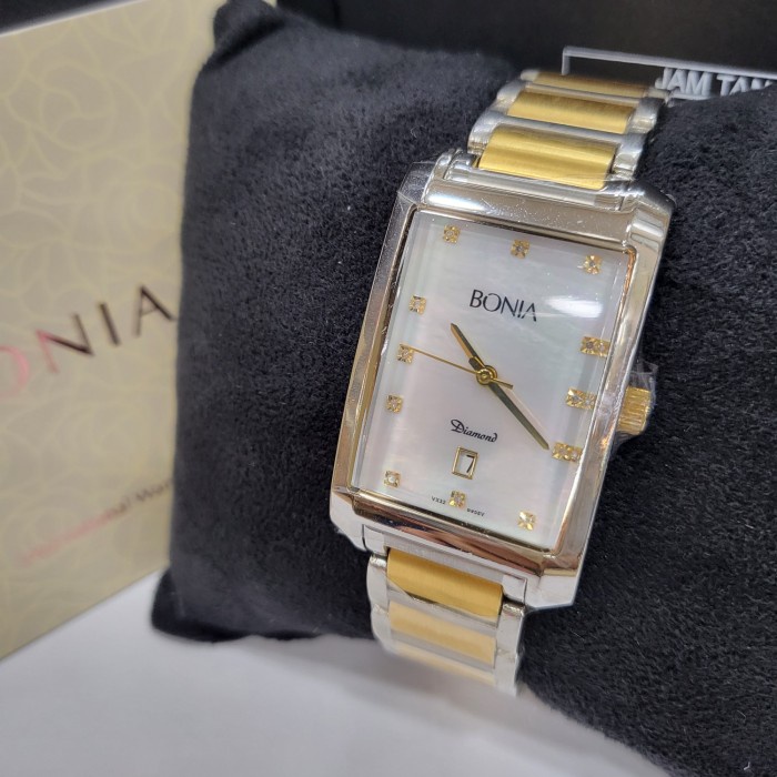 Jam tangan pria Bonia B958-1157V Diamond Asli Original Garansi Resmi
