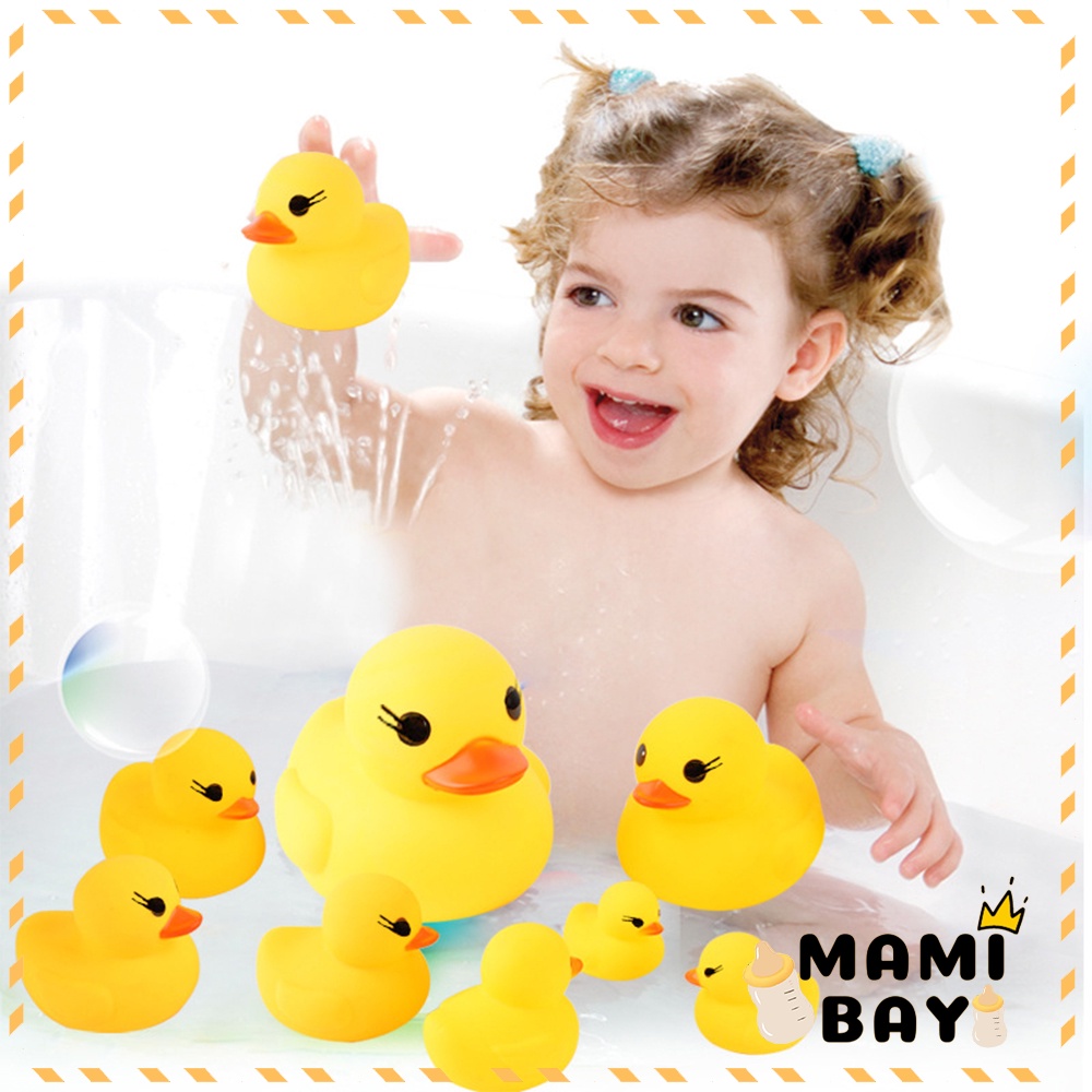 Mamibayi Bebek karet mainan mandi anak bebek mainan BPA free