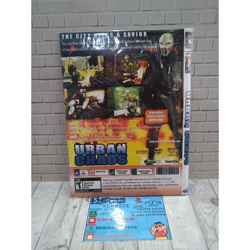 CD DVD KASET PS2 KOPAB URBAN CHAOS