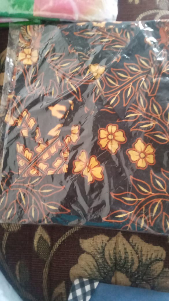 Bswart Batik Hrb026 Kenongo Hem Pendek Padi Pekalongan M L Xl Batik