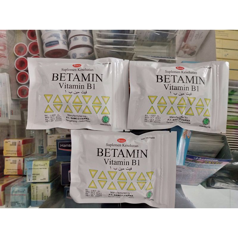 BETAMIN - VITAMIN B1 ISI 100 TABLET - ED 08/2027