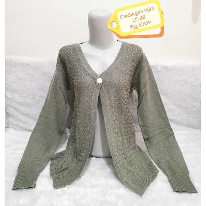 kardingan rajut lengan panjang