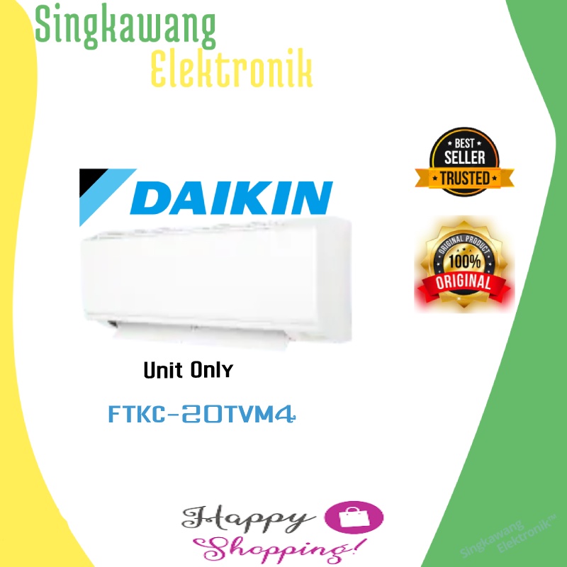 AC DAIKIN STAR INVERTER FTKC-20TVM4 ¾ PK UNIT ONLY