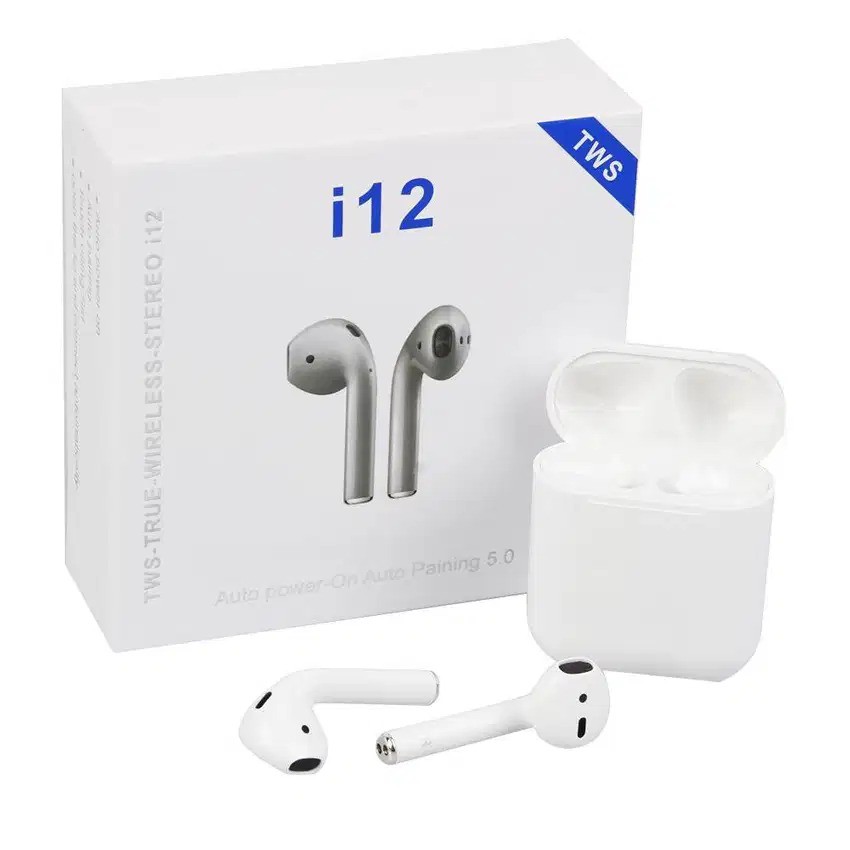 AirPod i12 TWS Touch Bluetooth 5.0 Earphone 3D Stereo Wireless TWS i12