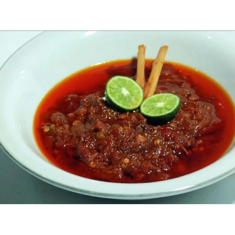 

SAMBAL BAJAK 185 GR CAP MAKE HOME MADE TERASA PEDASNYA DIJAMIN PUAS,