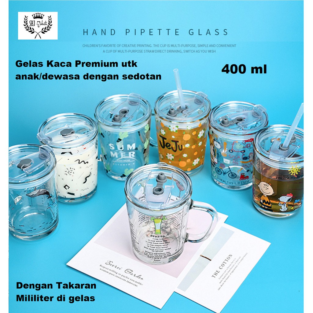 Jual Gelas Kaca Premium Dengan Tutup Dan Sedotan 400 Ml Cangkir T Hadiah Shopee Indonesia 7383