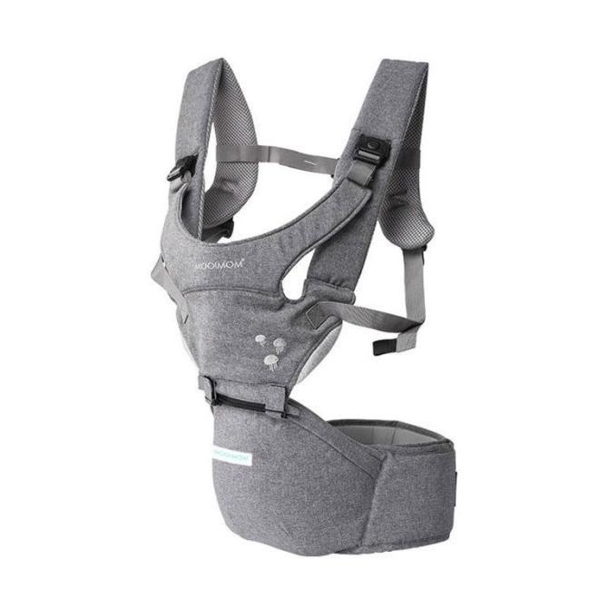 MOOIMOM LIGHTWEIGHT HIPSEAT CARRIER GREY / hipseat mooimom / hipseat mooimom original / baby carrier