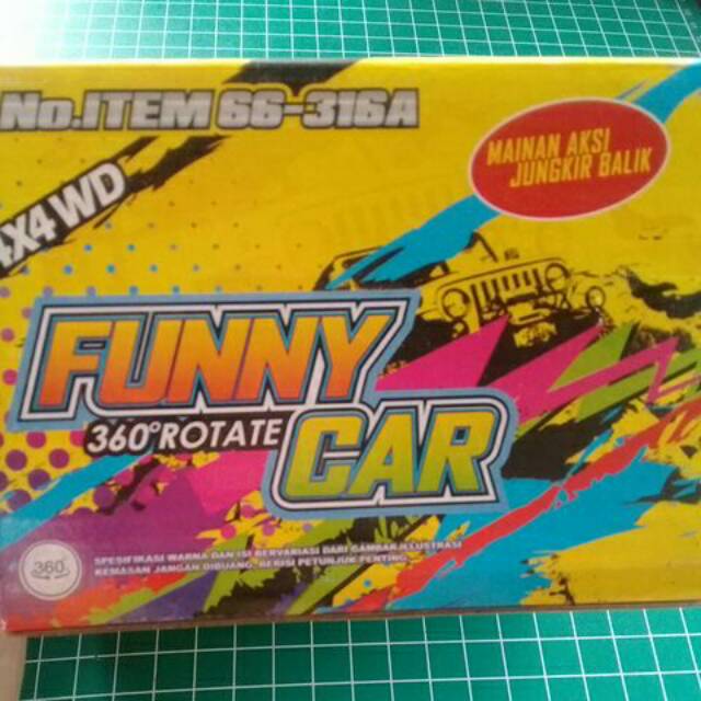 Funky Car 360° Rotate / Mobilan Jungkir Balik / Salto
