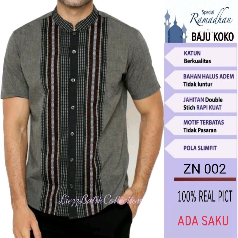 BAJU LEBARAN MUSLIM KOKO PRIA SLIMFIT