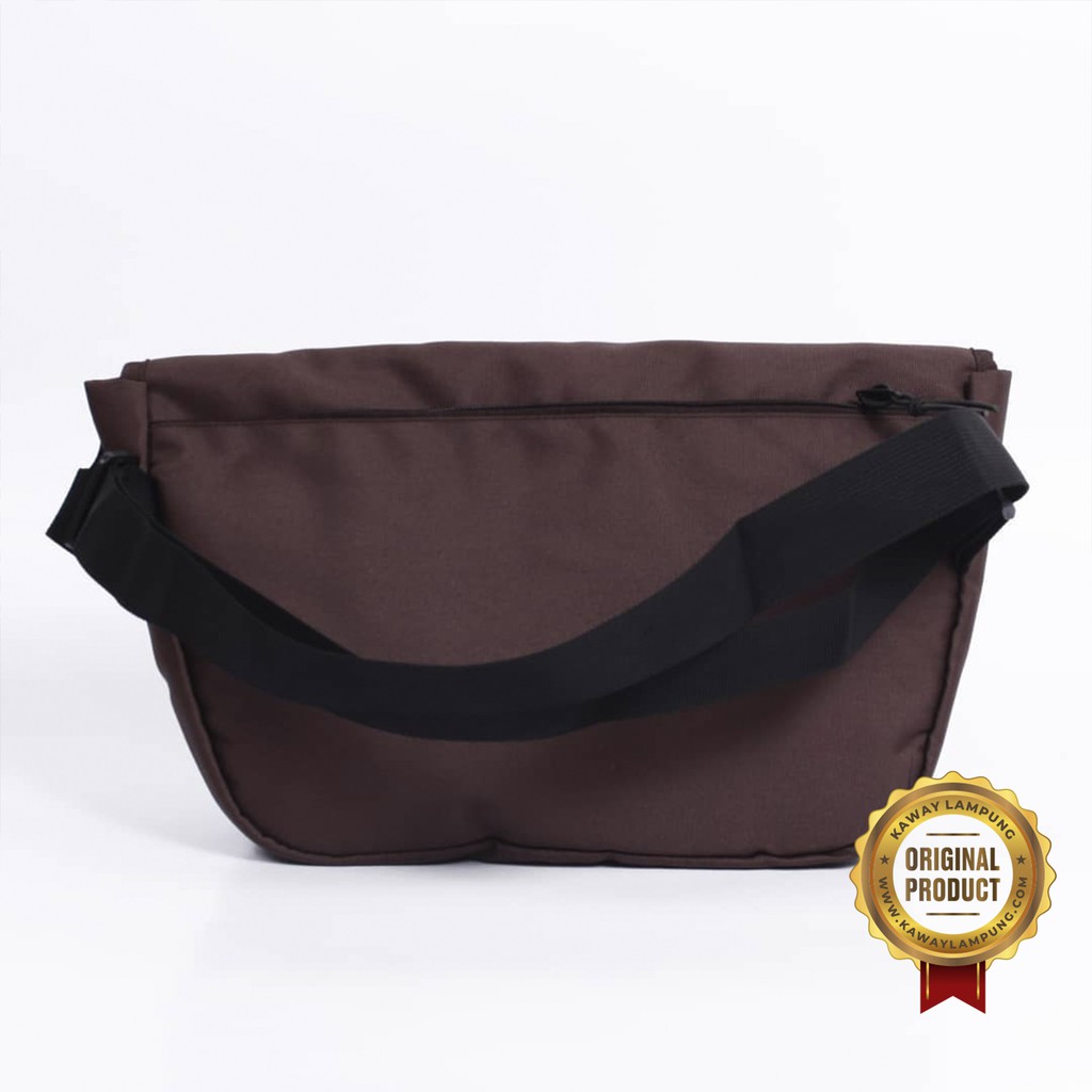 TAS SELEMPANG PRIA WANITA - KAWAY AGO BROWN