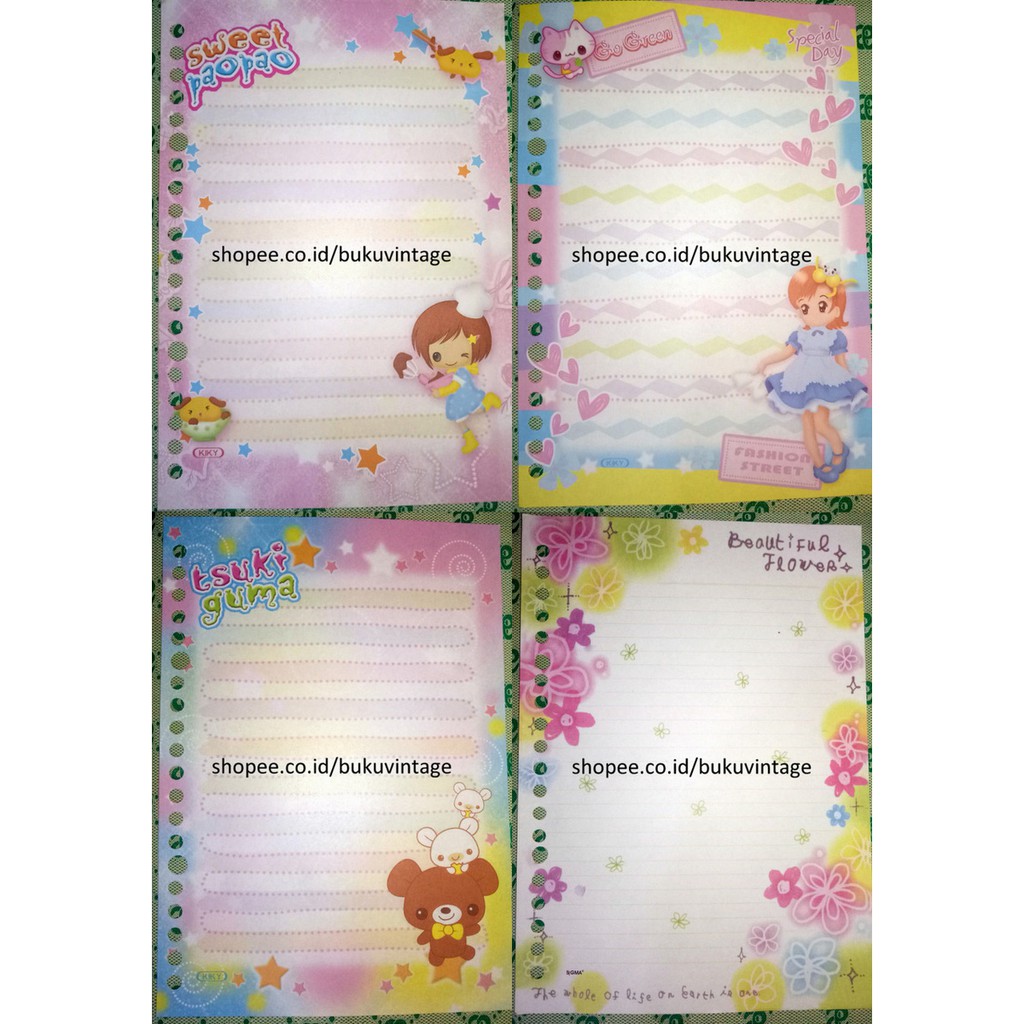 

Kertas Binder Loose Leaf Karakter Animasi A5