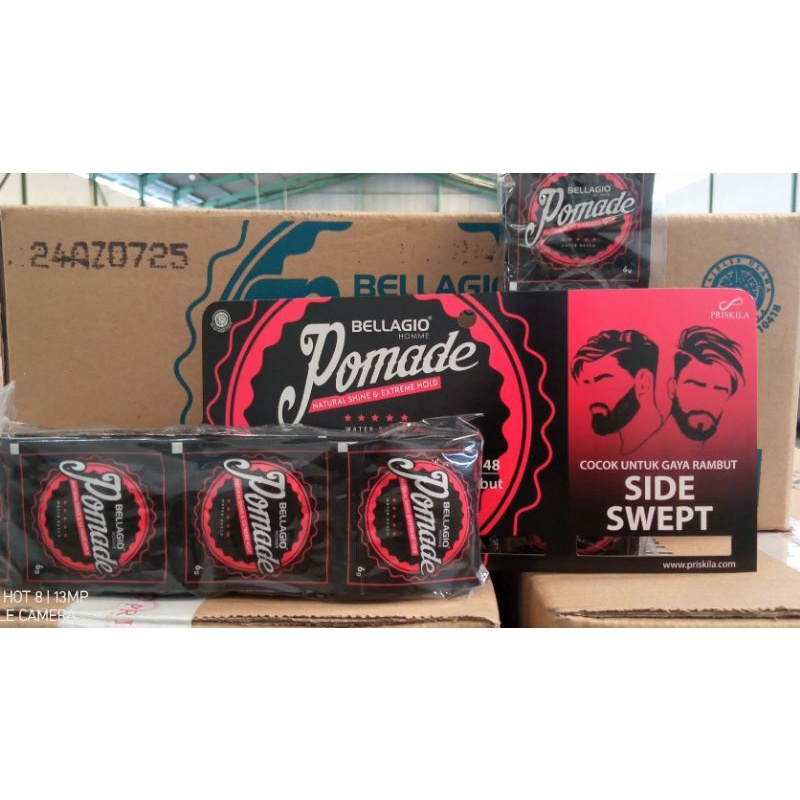 Pomade Bellagio Homme Sachets6gr (original 100%) 36sachets