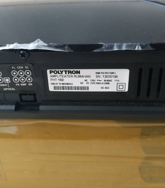 DVD home teather Polytron PHT 169i