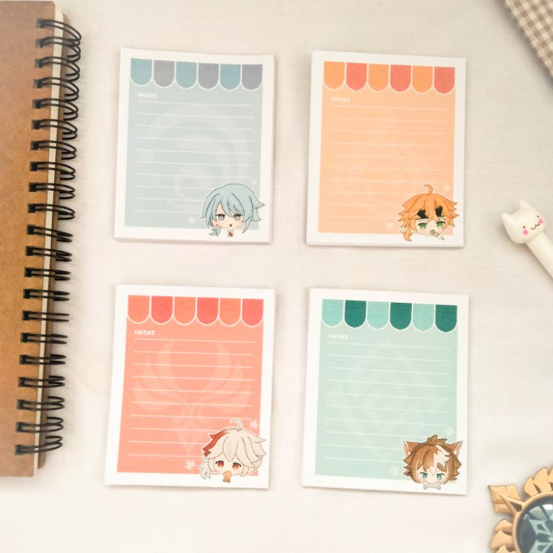 

Memopad Genshin Impact | Ayato Thoma Gorou Kazuha