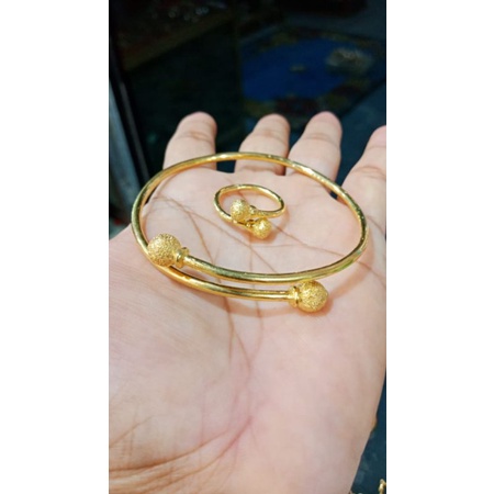 gelang set cincin boba