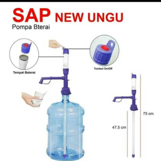 Pompa air galon bayar d tempat (COD)
