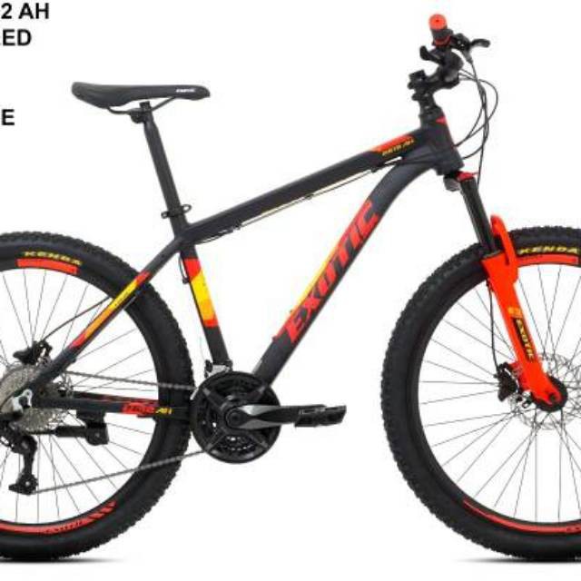 PROMO MURAH Sepeda Gunung MTB 26 inch Exotic 2612 AH Alloy Hydraulic 27 Speed
