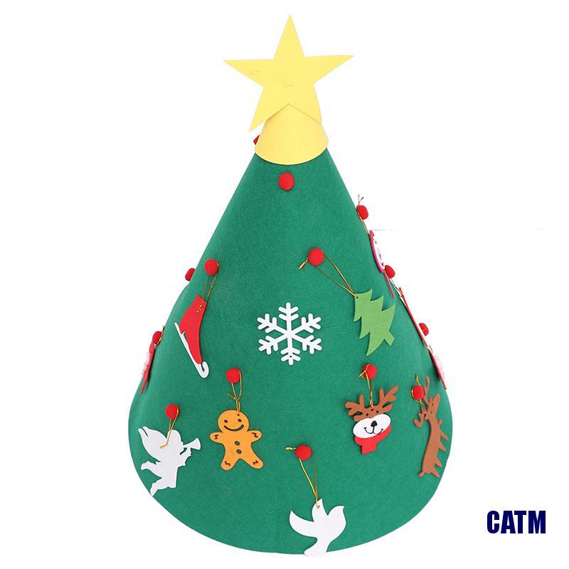 Catm Mainan Pohon Natal Bahan Felt Untuk Anak Tk Shopee Indonesia