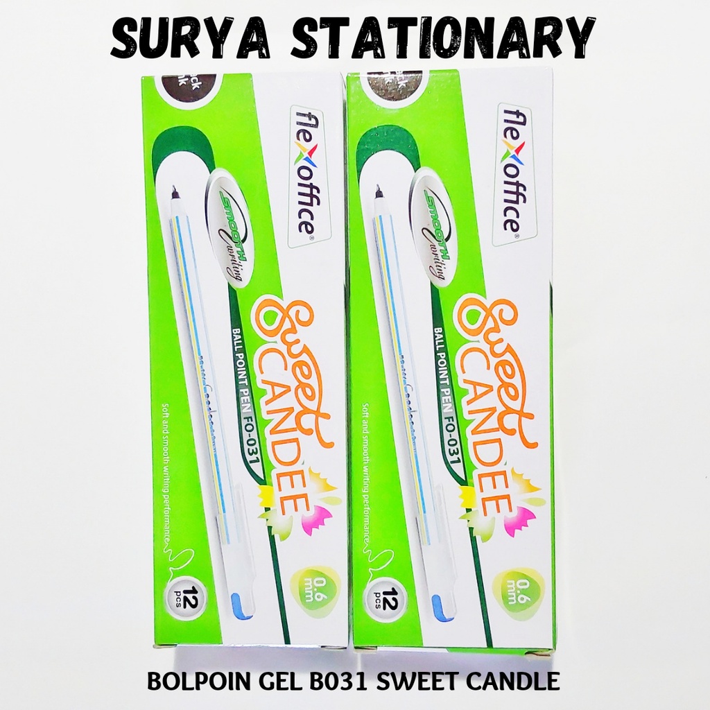 

Pulpen GEL FLEXOFFICE B031 SWEET CANDLE / Bolpoin SWEET CANDLE B031 / Ball Pen