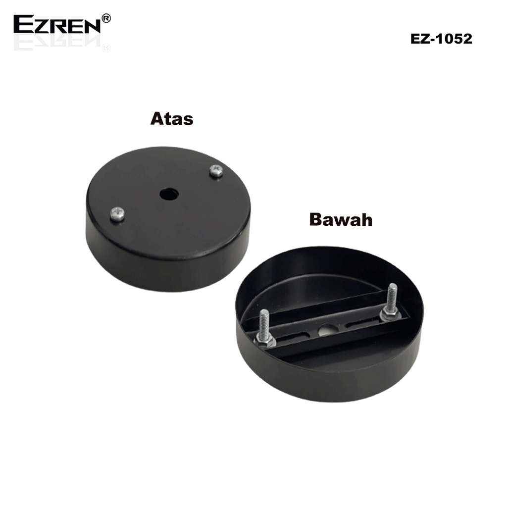 Ezren EZ-1052 Logam Langit langit Lampu gantungan Kanopi Piring Kop