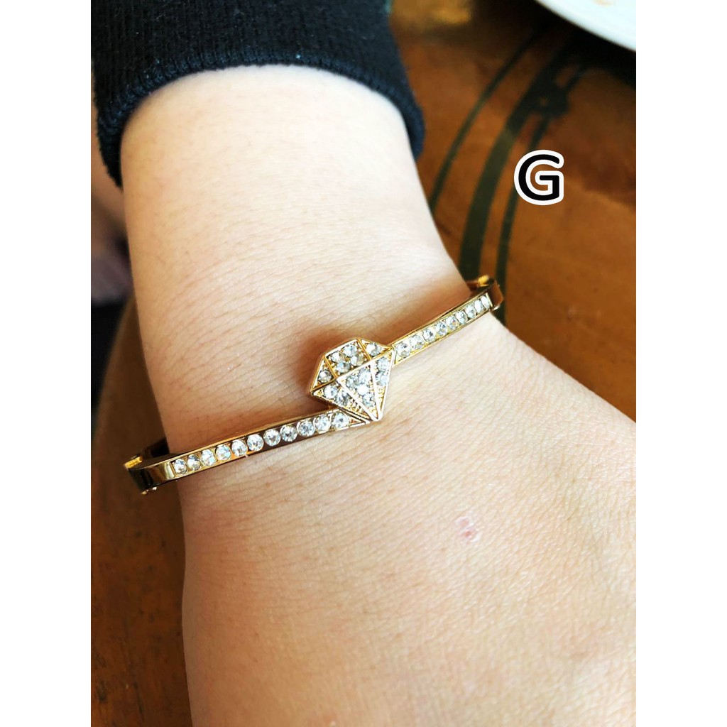 Gelang wanita korea kekinian rhodium 01