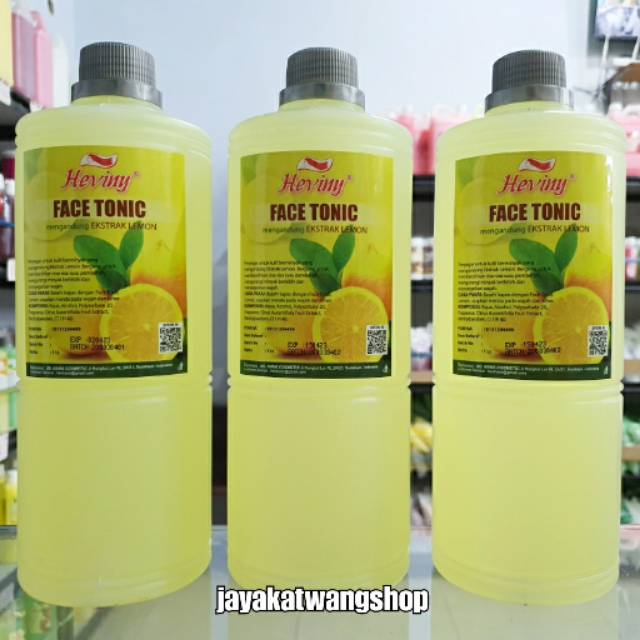 HEVINY Face Tonic Ekstrak Lemon 1 L / 1000 ML Toner Wajah