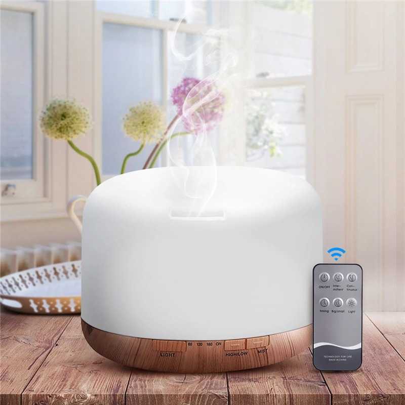 Diffuser Aksesn Kayu Humidifier Lampu Tidur