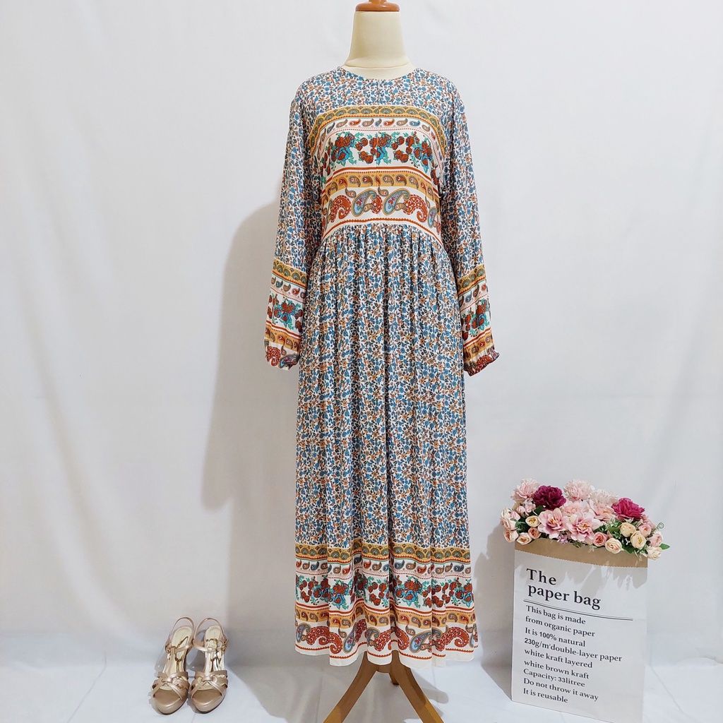 DASTER PANJANG/GAMIS MUSLIM/HOME DRESS/DASTER BUSUI/DASTER RAYON/DRESS RAYON/DASTER LENGAN PANJANG