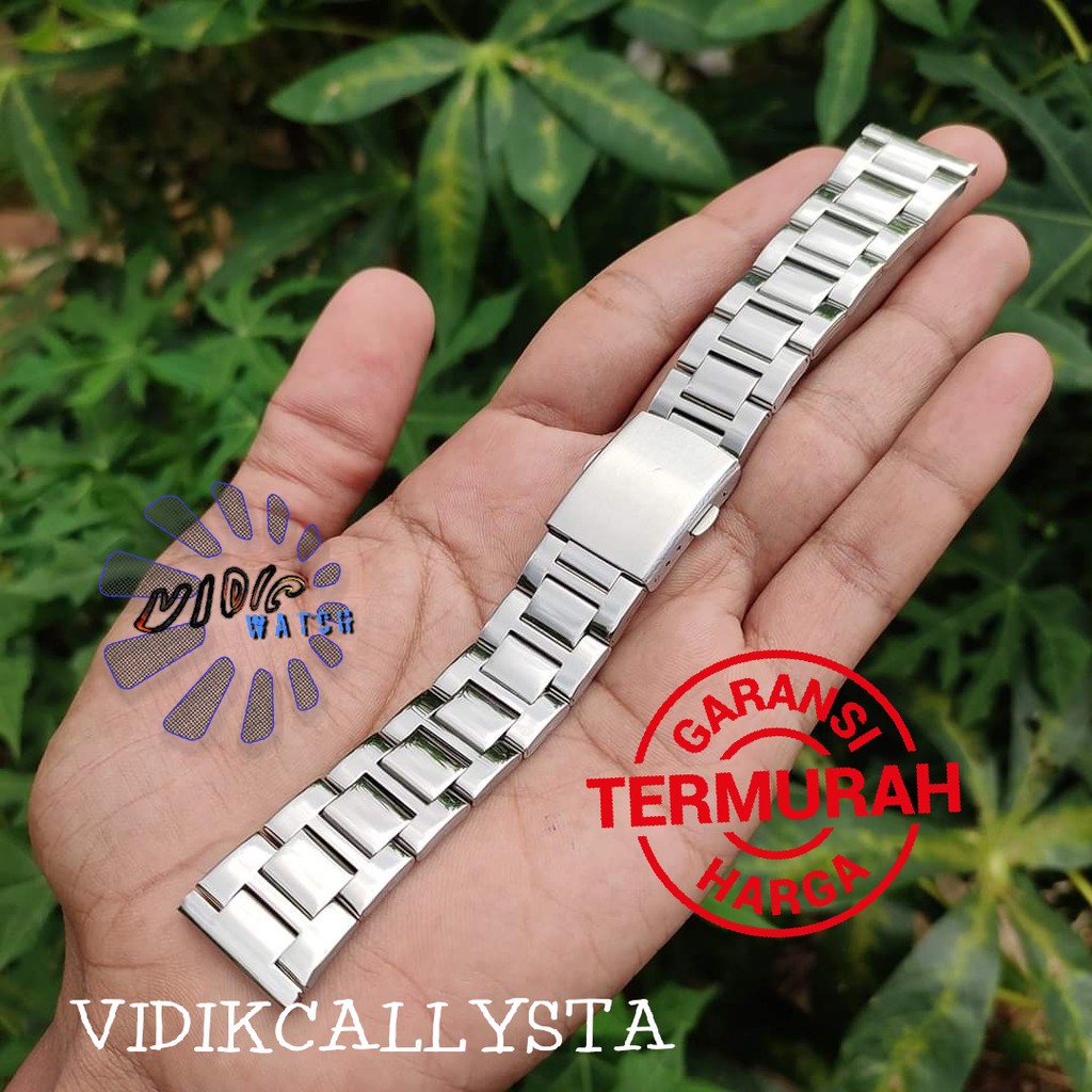 TALI STRAP RANTAI JAM TANGAN STAINLESS STEEL WATCH BAND 20MM 20 MM