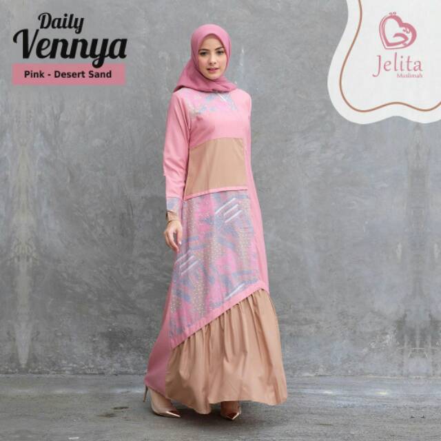 Gamis Katun ORI VENNYA BY Jelita Muslimah