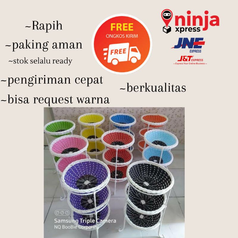 RAK BAWANG / KERANJANG BAWANG rotan sintetis