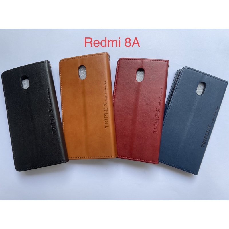 Leather Wallet Flip New Redmi 8a