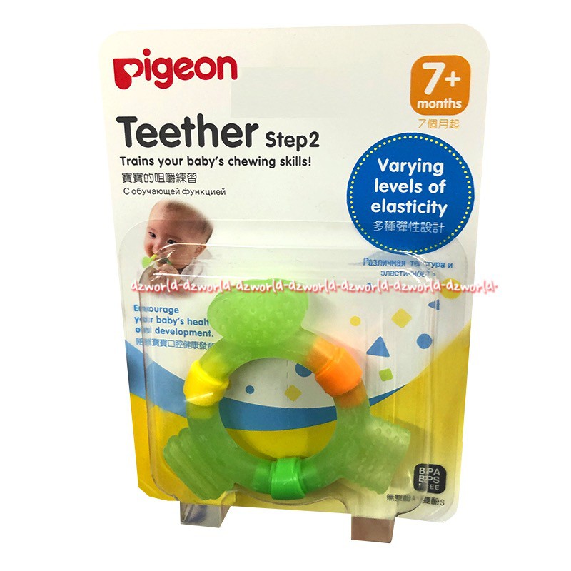 Pigeon Teeth Baby Step 2 Mouth Skills Alat Gigit Untuk Gigi Gatal Bayi 7+Month