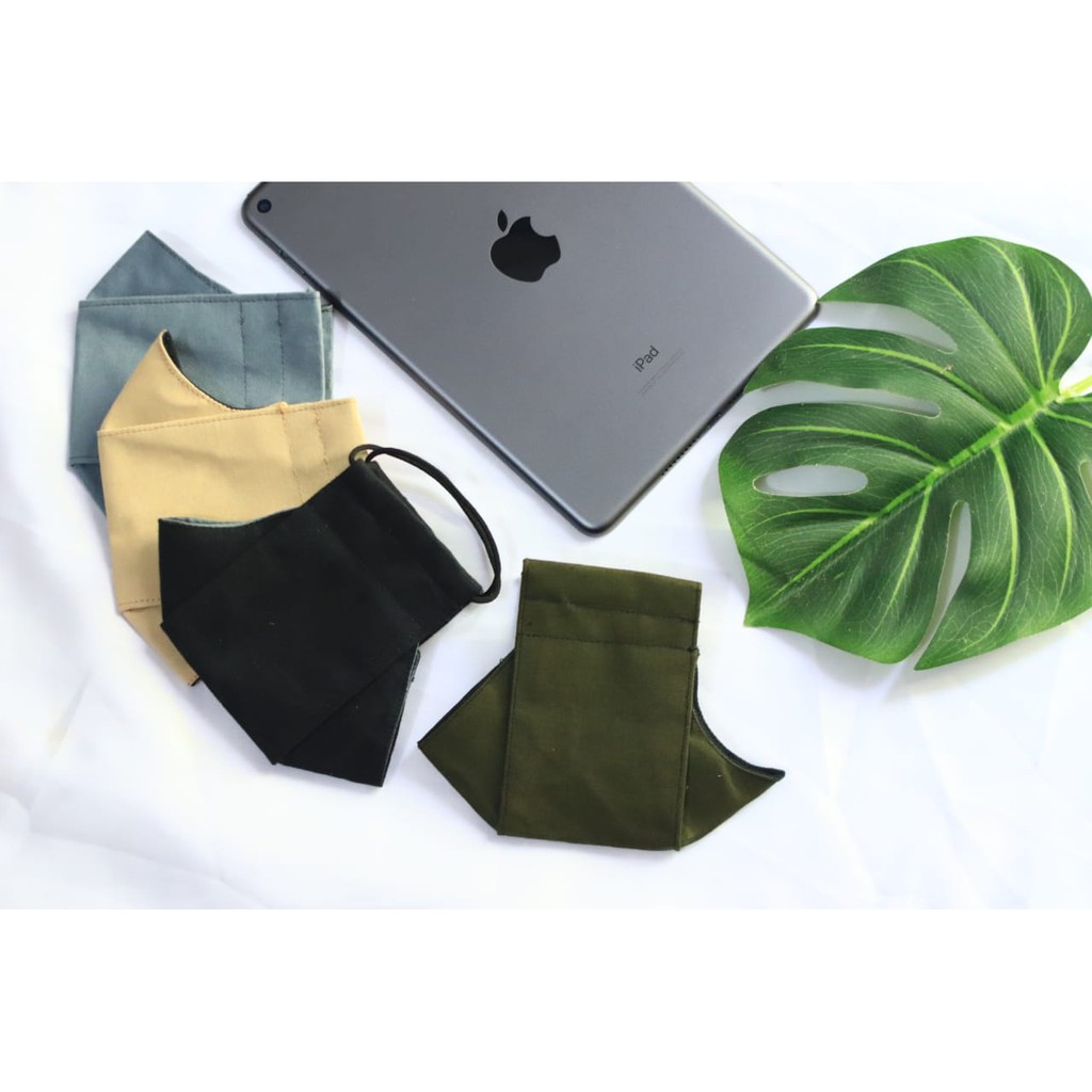 ARMY MASKER 3D 3PLY EVO KOREA - MASKER 3D 3LAPIS MOTIF POLOS