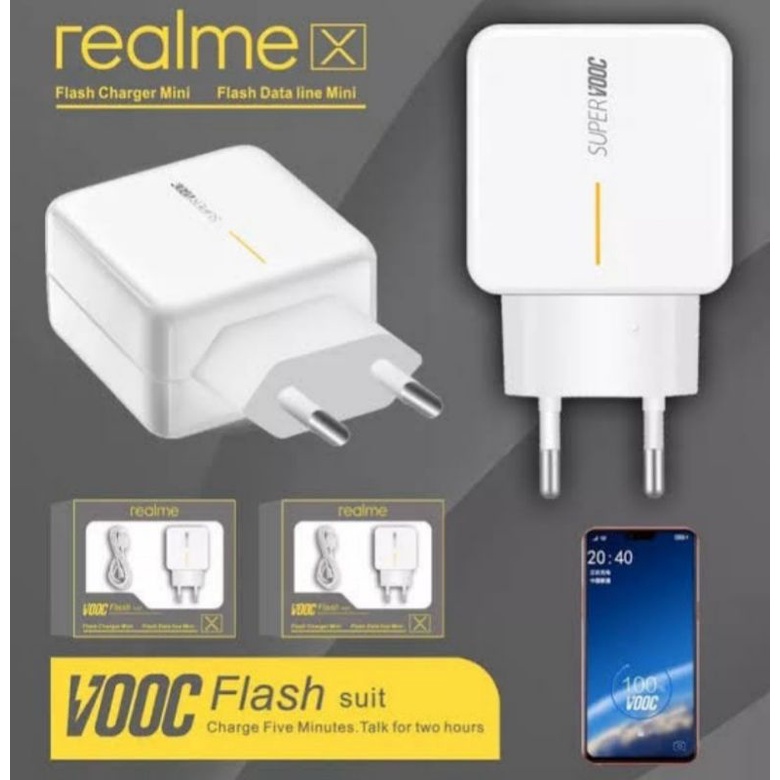 Charger Casan Cas Tc Charging Realme Super VOOC ori 100 % Type C